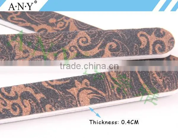 Nail Art Shaping and Polishing Black and Golden Emery Board 100/180 Grit Nail File Quality Choice photo-4