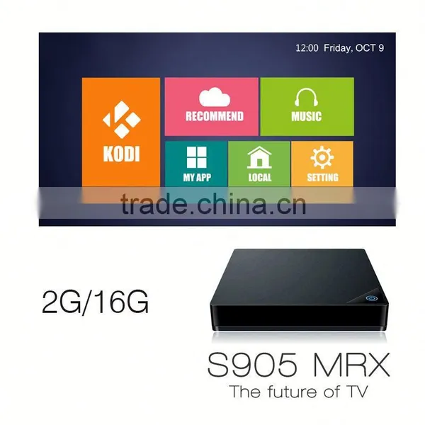 2016 Trending Product MRX With Amlogic S905 Quad Core Android 5.1 2G/16G Support H.265 4K*2K Bt4.0 S905 Tv Box photo-4