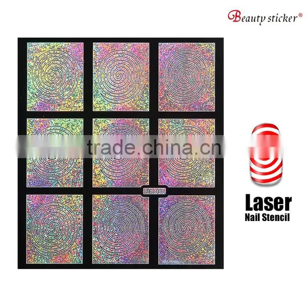 2016 Stamping DIY Reusable Nail Stencil photo-3