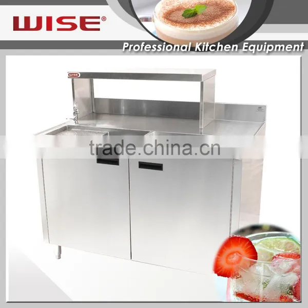 Stainless Steel Bar Counter Hotel and Bar Bartender General Workstation photo-4