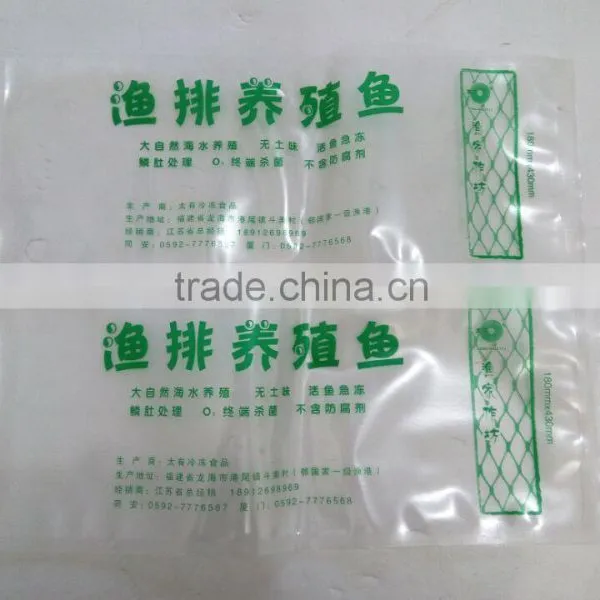 Clear pa pe Plastic Bag With Custom Artwork Printing for Frozen Fish Packaging photo-3