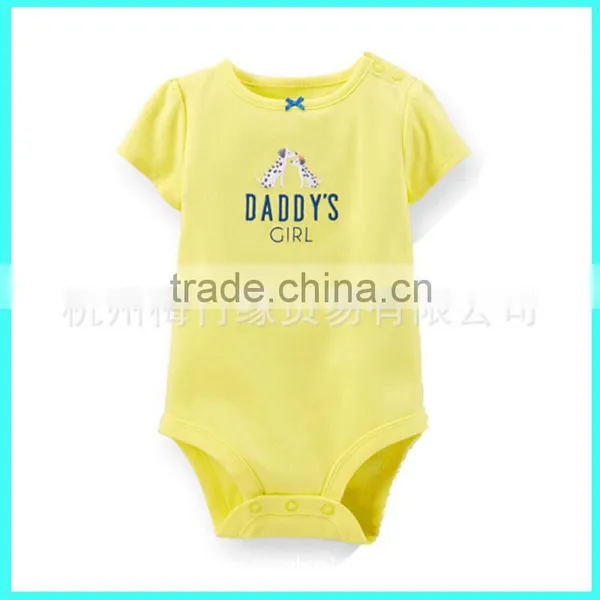 China Wholesale Websites Cheaper White Short Sleeves Baby Romper 100% Cotton photo-6