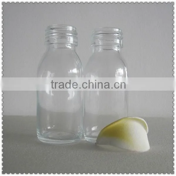 Clear Round Glass Bottle Essential Oil Bottles 50ml