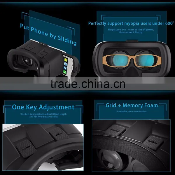Factory OEM LOGO Printed 3D VR Box VR Headset Video Glasses photo-3