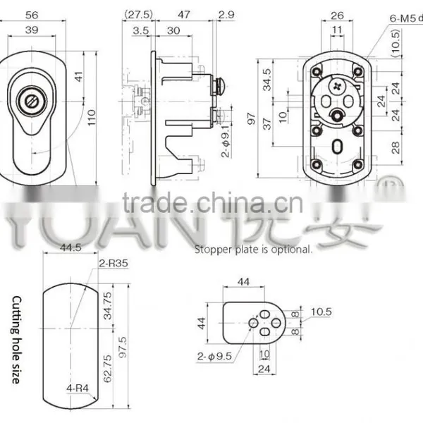 Stainless Steel Automatic Teller Machine Lock With Key photo-2