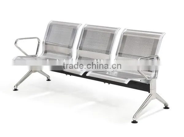 Sales Promotion Good Quality 3 Seater Stainless Steel Waiting Chairs Bank Waiting Chair
