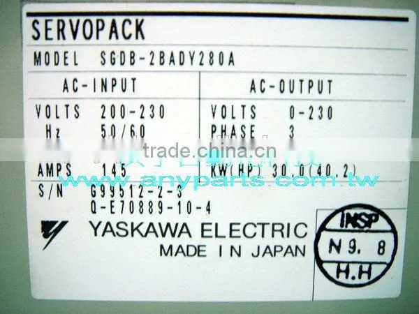 YASKAWA ServoPack SGDB-2BADY280A With ServoPack photo-2