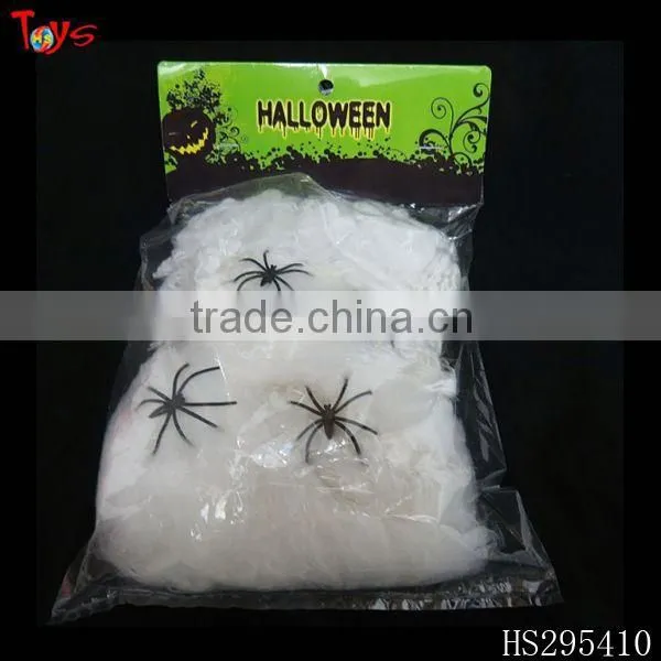 Various Weight for Choice Cotton Spider Web With Small Plastic Spider