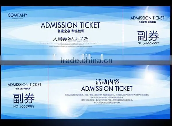 Elegance Thermal Paper Party Ticket Visiting Card photo-4