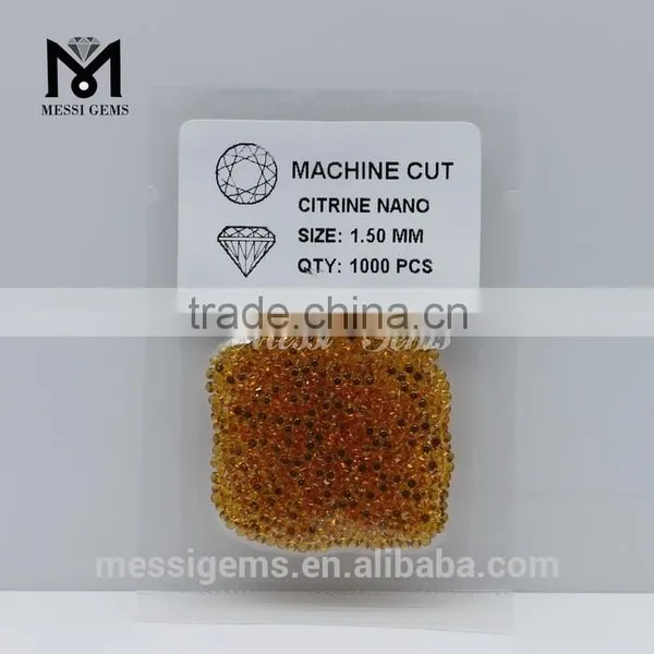 Top Machine Cut Gemstone Round 1.5mm Crtrine Nano Beads photo-4
