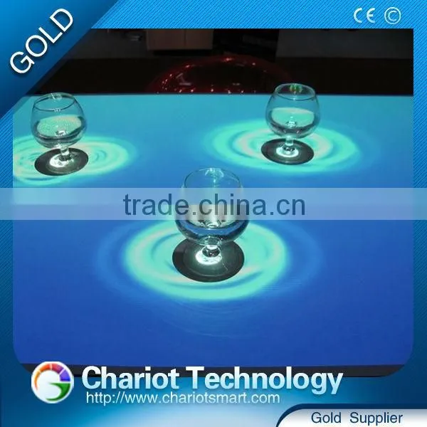 Chariot Hot Product Table Interactive Glass Bar With Angel Wings Effect photo-2