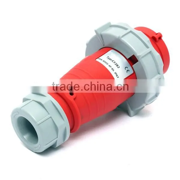 CF282 IP67 4 Pin Nylon Industrial Outdoor Waterproof Plug 400V 16A photo-2