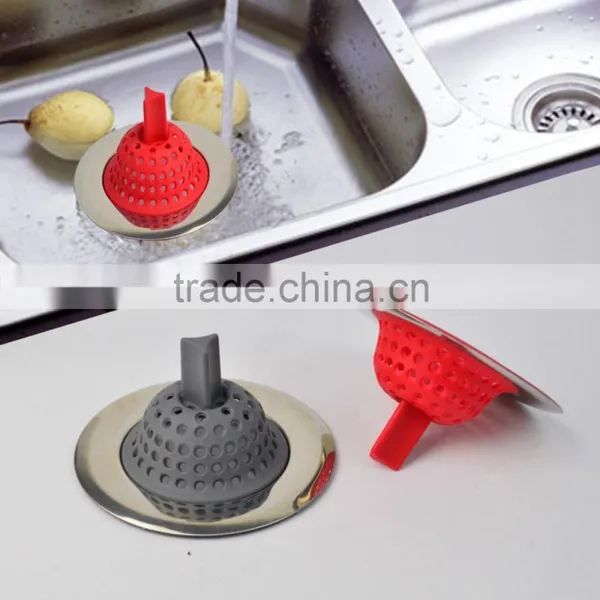 Eco-friendly Stainless Steel and Silicone Sink Drain Stopper photo-2