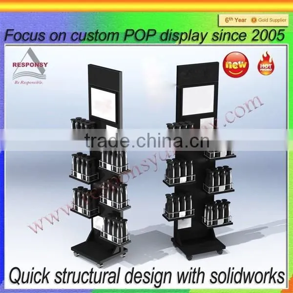 Metal Wire Baby Shampoo Display Stand for Supermarket Promotion photo-5