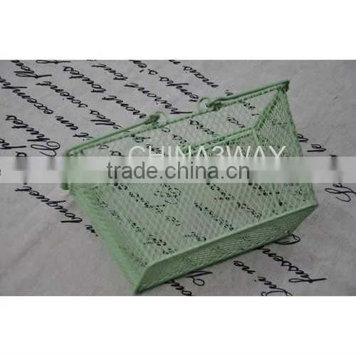 Industria Handmade Galvanized Flower Metal Wire Baskets photo-5