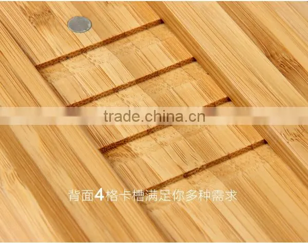 Wholesale Bamboo Mobile Phone Stand Wood Stand for IPad With 4 Hidden Slots photo-5