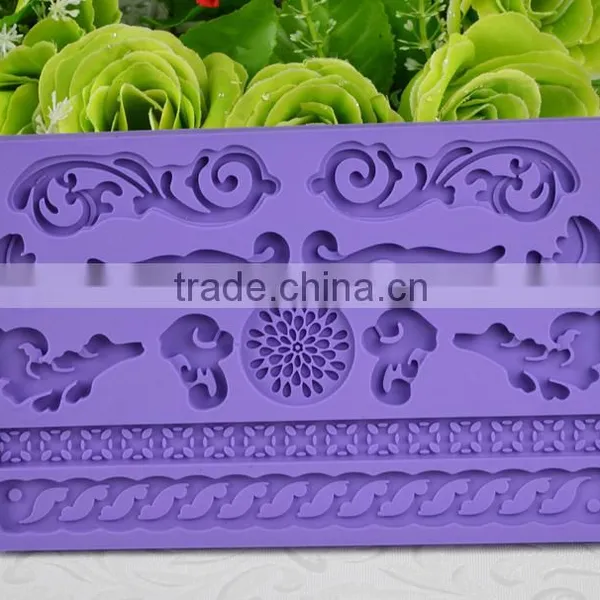 2016 New Products Silicone Lace Mat , Soft Fondant Cake Tools photo-2