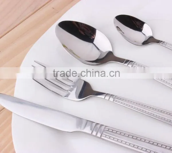Embossed Design Stainless Steel Cutlery Set From China KX-S154 photo-6