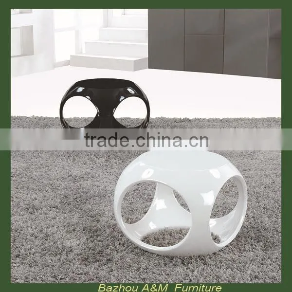 Slick Cube Occasional Table White Black