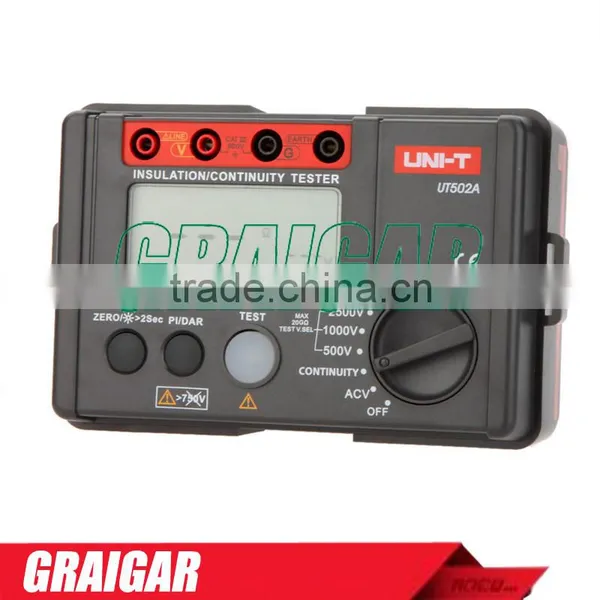 2500V Digital Insulation Resistance Meter Tester Megohmmeter Highly Voltmeter Continuity Tester W/LCD Backlight UNI-T UT502A photo-2