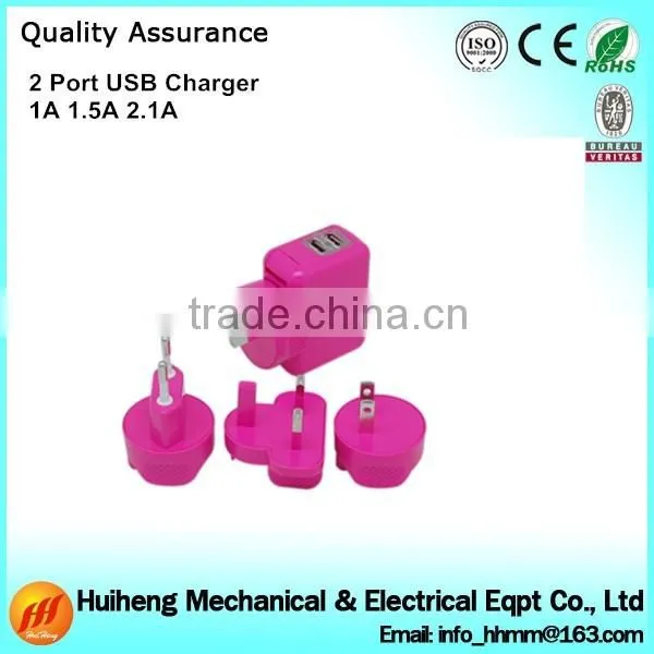 CE ROHS Approved USB Charger, Custom USB Charger 5V 2.1A photo-2