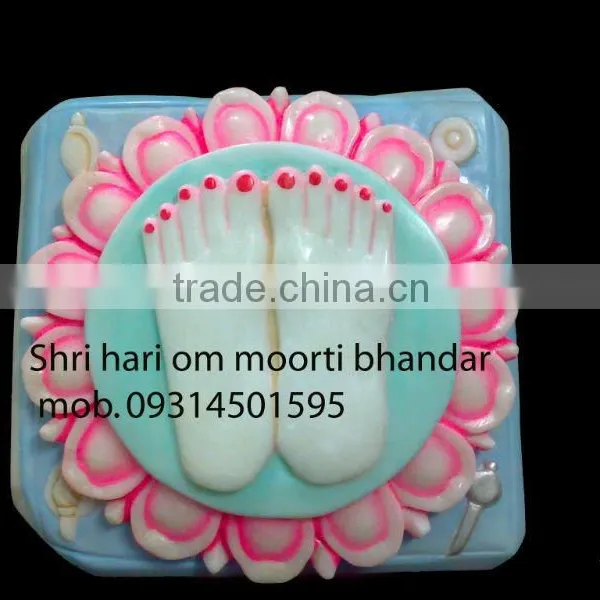 Marble Charan Paduka Statue