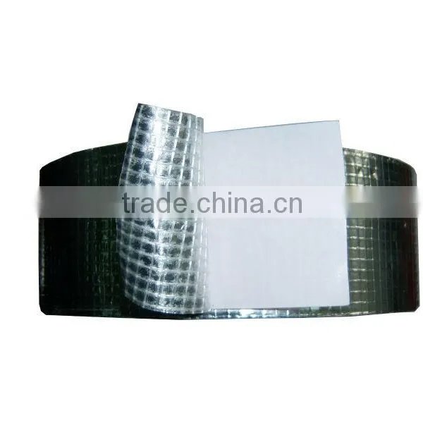 Aluminum Foil Fiberglass Mesh Tape Pipeline Insulation Foil Tape photo-3