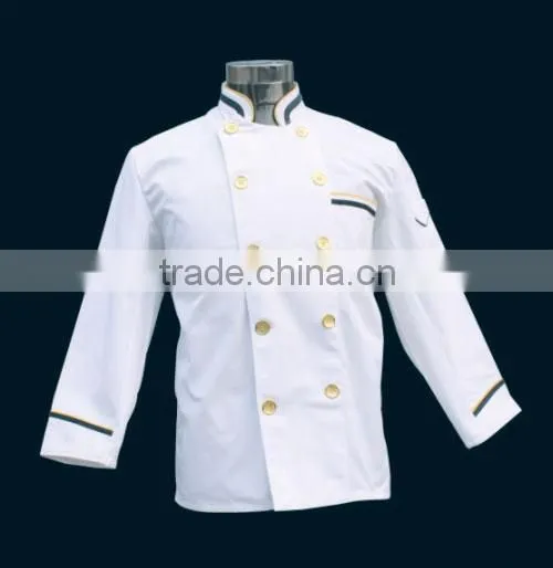 Unisex Long and Short Sleeve Coat Catering Jackets White Chef Uniforms photo-3