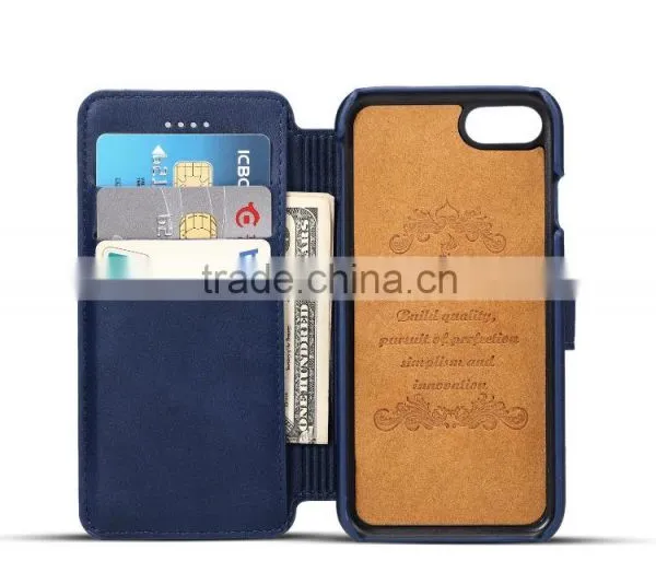 Leather Wallet Mobile Phone Case Stand With Card Slot for IPhone 7 IPhone 6/6S Flip Cover Wallet Case photo-2