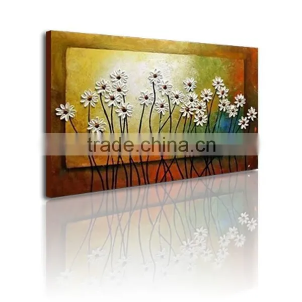 2015 Original Design Outer Wall Decoration Modern Flower Painting photo-2