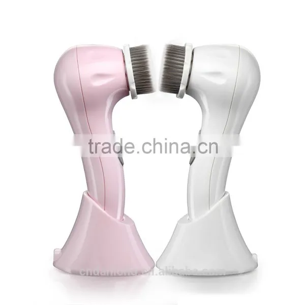 Rechargeable Sonic Vibrating Facial Clean Brush Clear photo-3
