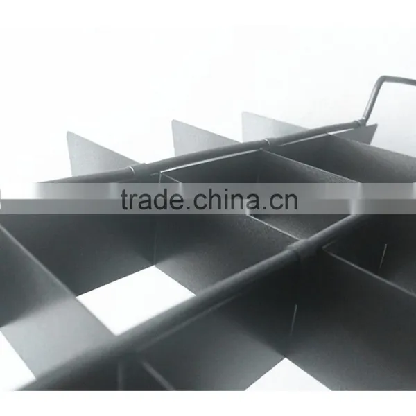 4 Pieces Brownie Square Sectioned Carbon Steel Bakeware Non-Stick Divided Baking Pan photo-2
