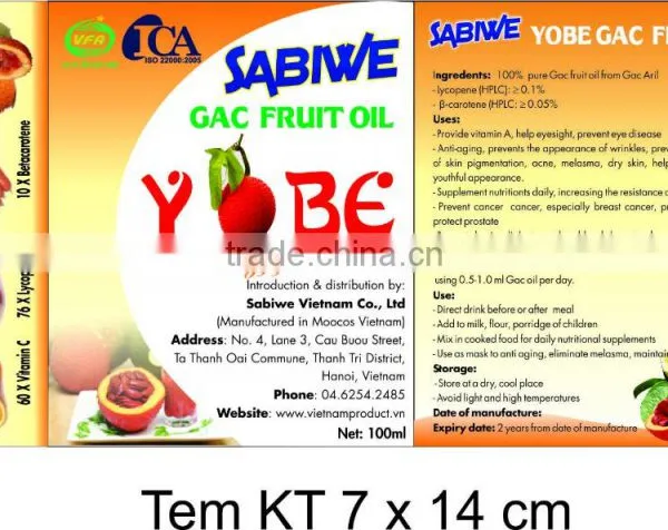 Anti Aging Natural Gac Fruit Oil, Remove Melasma Oil, Whitening Skin Massage Oil photo-2