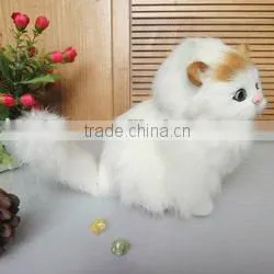 Cute Plush Plastic Farm Animal Baby Toys,resin Nude Animated Figure Toy Cat photo-5