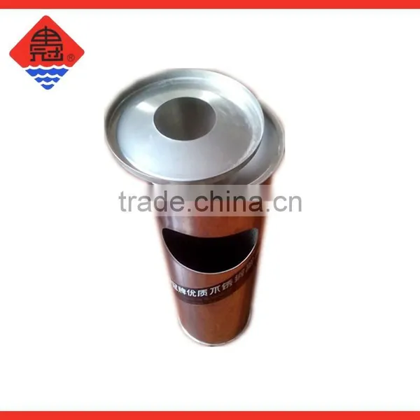 Stainless Steel Hight 60 cm 1.68 Kg Round Dustbin OEM photo-3