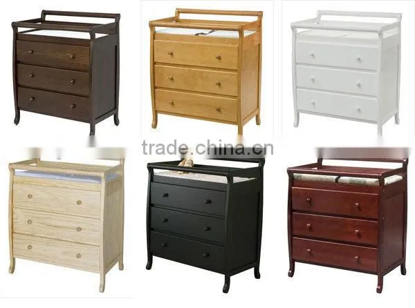 Classical Three Drawers Baby Change Table Baby Changing Table photo-3