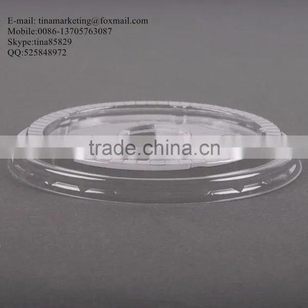 Clear Flat PS Material Lid for 16/20/24 Oz. Plastic Lemonade Cup photo-4