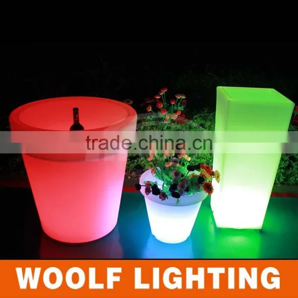 2014 Hot Waterproof IP68 Customized Plastic LED Round Ice Bucket photo-3
