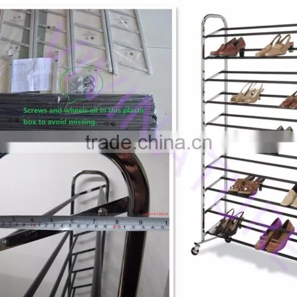 Vivinature 50 Pairs Shoes Rack With Anti Slipping Process Treatment Shoes Tower photo-3