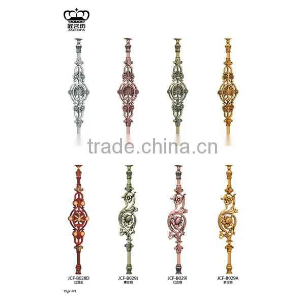 Luxury Design Decorative Color Coated Aluminum Indoor Railing Stair Baluster photo-4