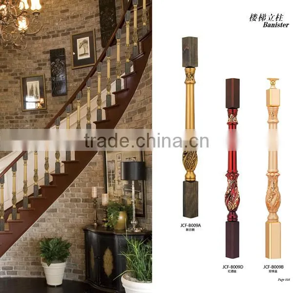 Luxury Design Indoor Color Coated Aluminum Stair Railing Baluster photo-4
