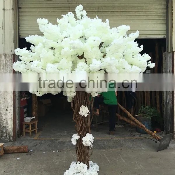 Artificial White Cherry Blossom Trees for Wedding Decoration photo-3