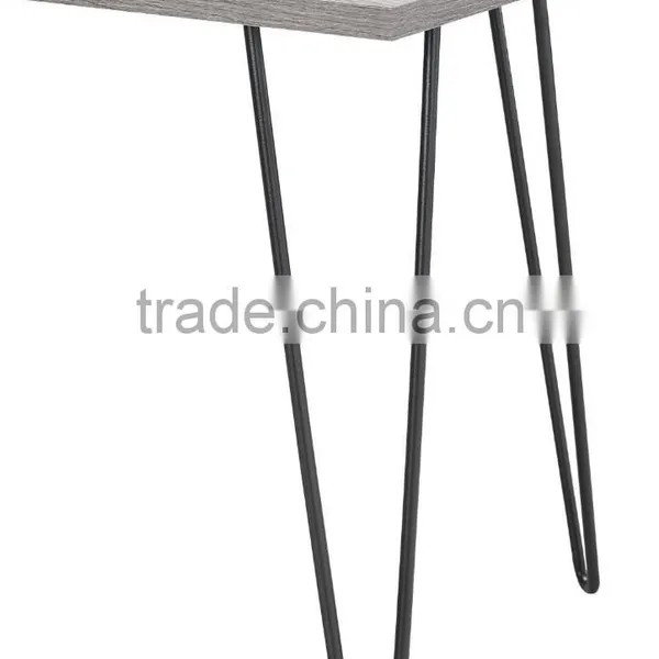 18 Inch 2 Rod Black Mirror Solid Steel Hairpin Leg Wholesale Price photo-5