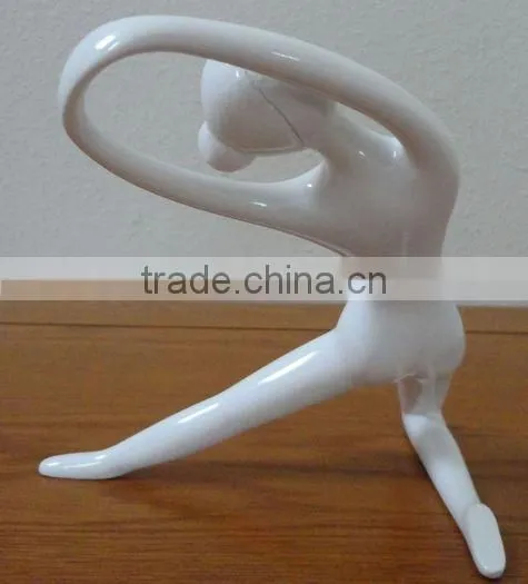 Home Decoration Morden Design Fiberglass Resin Yoga Pose Sculptures Wholesale photo-4