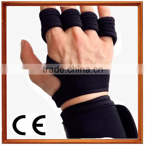 Gym Gloves Gym Exercise Leather Weight Gloves photo-5