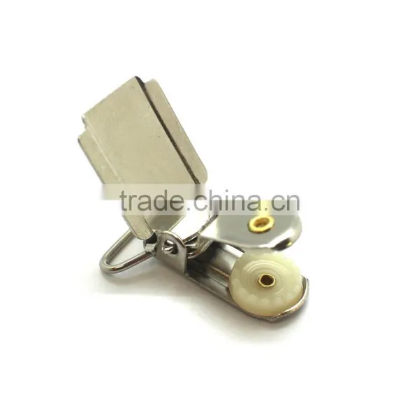 Fashion High Quality Metal Suspender Clip With Plastic Teeth Inside for Garment photo-2