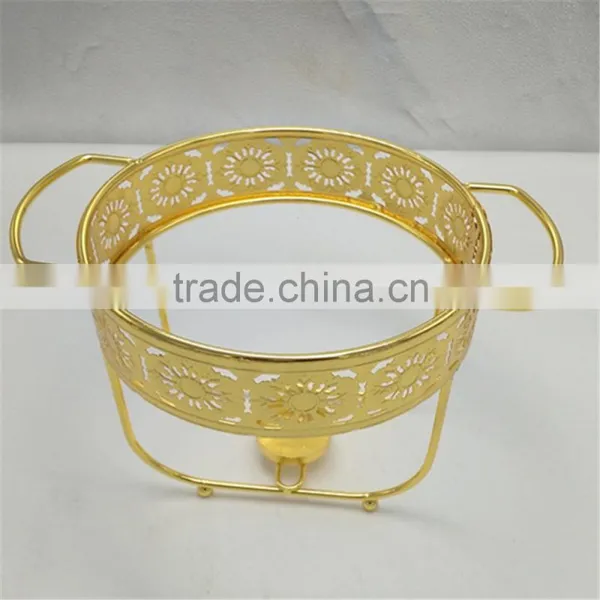 4L Wholsale Restaurant Hotel Supplies Chafing Dish, Gold Glass Buffet Stove photo-5