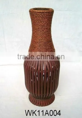 Bamboo Flower Pot, Wooden Flower Pot.