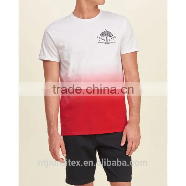 Men Tie Dye T-shirt ,print T-shirt ,dip Tie T-shirt,ombre Dip Dye T-shirt photo-2