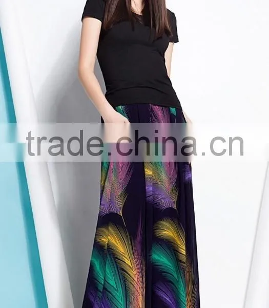 Summer Lady Wide Hips Casual Loose Wide Leg Square Dance Pants photo-2